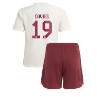 Fotballdrakt Barn Bayern Munich Alphonso Davies #19 Tredjedraktsett 2023-24 Kortermet (+ Korte bukser)